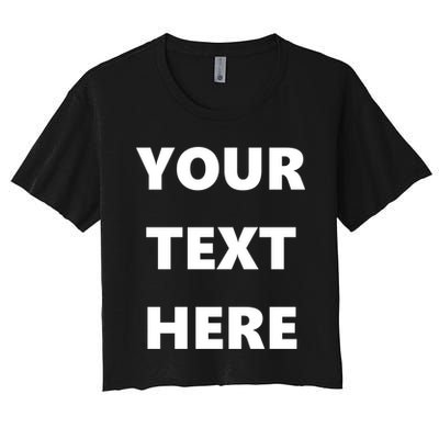 Custom Personalized Text Family Matching Crop Top