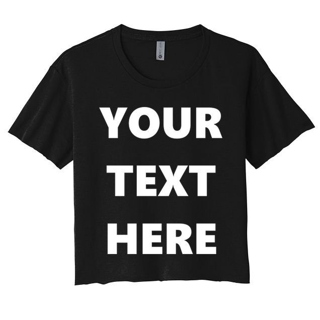 Custom Personalized Text Family Matching Crop Top