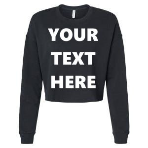 Custom Personalized Text Family Matching Cropped Pullover Crew