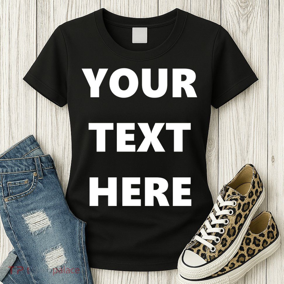 Custom Personalized Text Family Matching Women's T-Shirt