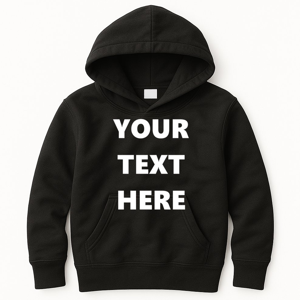 Custom Personalized Text Family Matching Kids Hoodie
