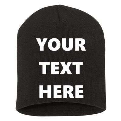 Custom Personalized Text Family Matching Short Acrylic Beanie