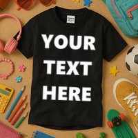 Custom Personalized Text Family Matching Kids T-Shirt