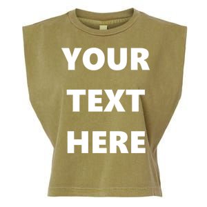 Custom Personalized Text Family Matching Garment-Dyed Women's Muscle Tee