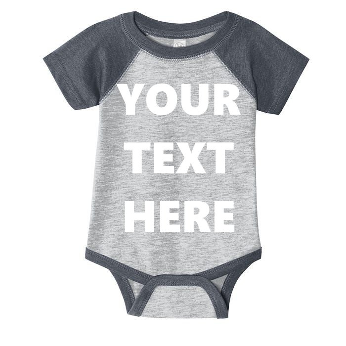 Custom Personalized Text Family Matching Infant Baby Jersey Bodysuit