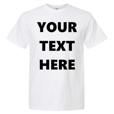 Custom Personalized Text Family Matching Garment-Dyed Heavyweight T-Shirt