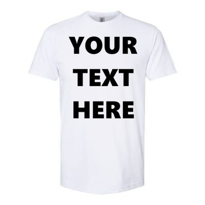 Custom Personalized Text Family Matching Softstyle® CVC T-Shirt