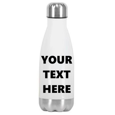 Custom Personalized Text Family Matching Stainless Steel Insulated Water Bottle