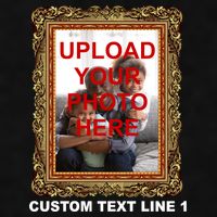Custom Picture Frame Personalized Text And Photo Ladies PosiCharge Tri-Blend Wicking Tank