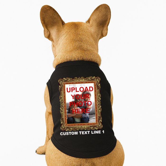 Custom Picture Frame Personalized Text And Photo Doggie Tank