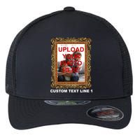 Custom Picture Frame Personalized Text And Photo Flexfit Unipanel Trucker Cap