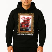 Custom Picture Frame Personalized Text And Photo Hoodie