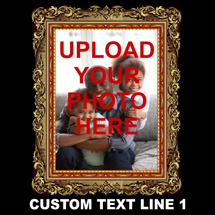 Custom Picture Frame Personalized Text And Photo Hoodie