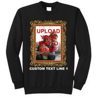 Custom Picture Frame Personalized Text And Photo Sweatshirt
