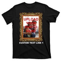 Custom Picture Frame Personalized Text And Photo T-Shirt