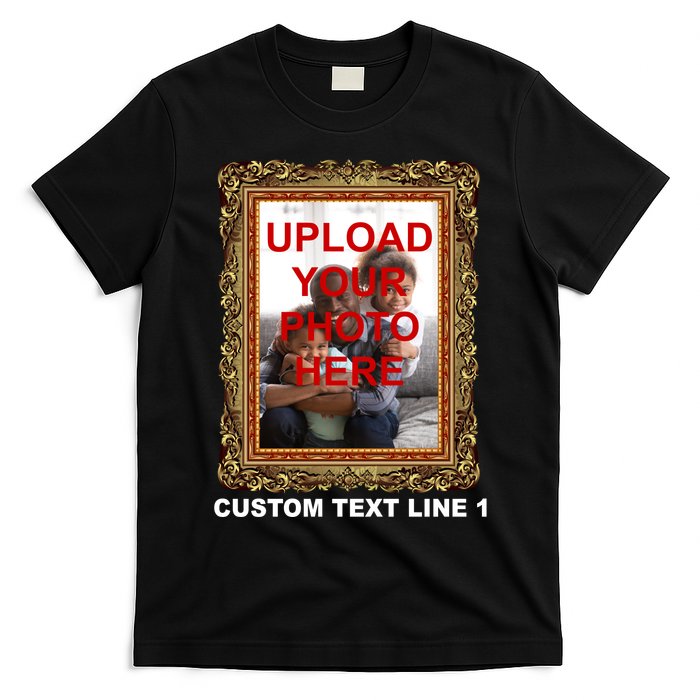 Custom Picture Frame Personalized Text And Photo T-Shirt