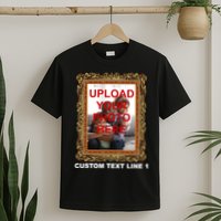 Custom Picture Frame Personalized Text And Photo T-Shirt