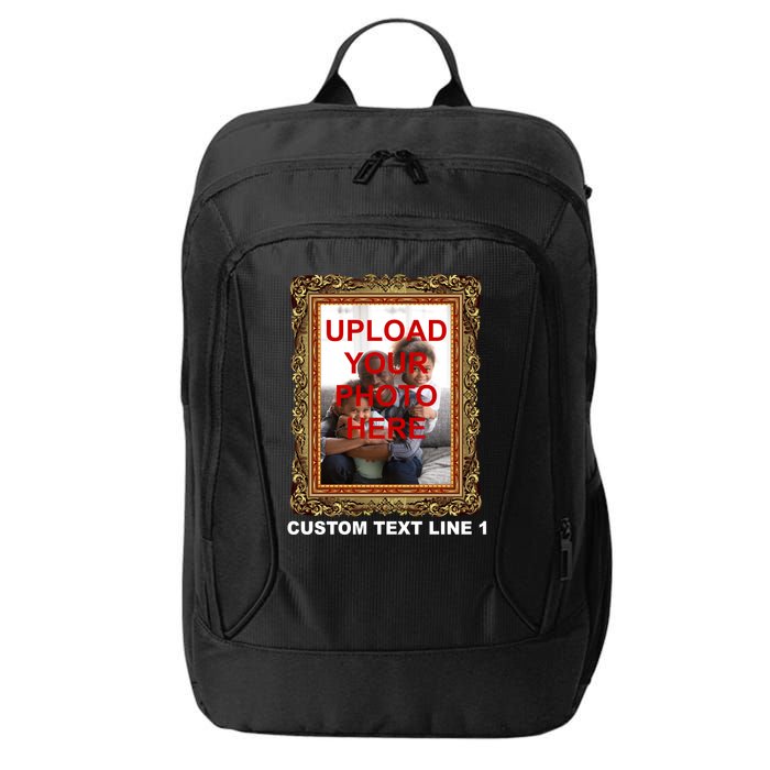 Custom Picture Frame Personalized Text And Photo City Backpack