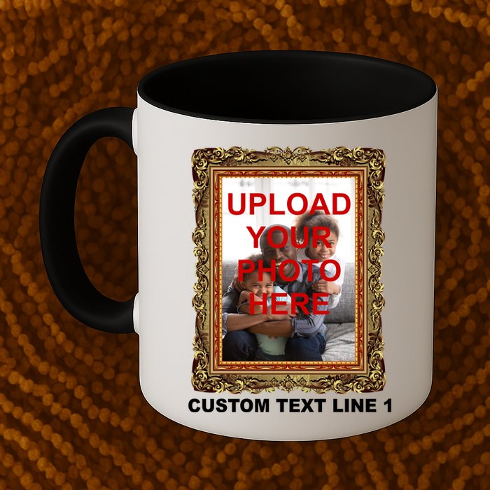 Custom Picture Frame Personalized Text And Photo Mug