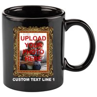 Custom Picture Frame Personalized Text And Photo 11oz C Handle Ceramic Mug