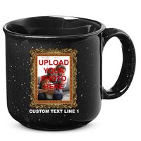 Custom Picture Frame Personalized Text And Photo 15oz Campfire Ceramic Mug