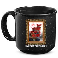 Custom Picture Frame Personalized Text And Photo 15oz Campfire Ceramic Mug