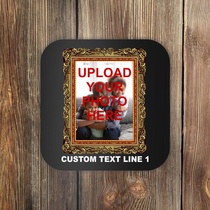 Custom Picture Frame Personalized Text And Photo Coaster