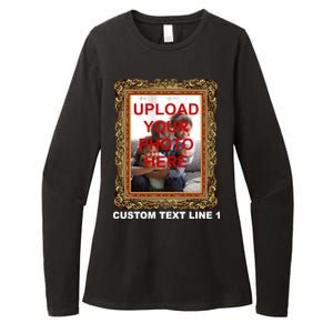 Custom Picture Frame Personalized Text And Photo Womens CVC Long Sleeve Shirt