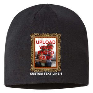 Custom Picture Frame Personalized Text And Photo Sustainable Beanie