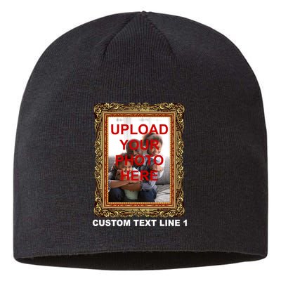 Custom Picture Frame Personalized Text And Photo Sustainable Beanie