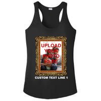 Custom Picture Frame Personalized Text And Photo Ladies PosiCharge Competitor Racerback Tank