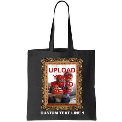 Custom Picture Frame Personalized Text And Photo Bag
