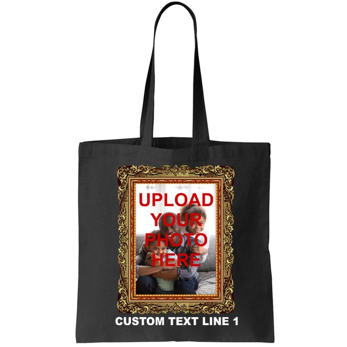 Custom Picture Frame Personalized Text And Photo Bag