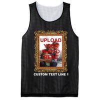Custom Picture Frame Personalized Text And Photo Mesh Reversible Basketball Jersey Tank