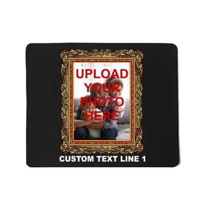 Custom Picture Frame Personalized Text And Photo Mousepad