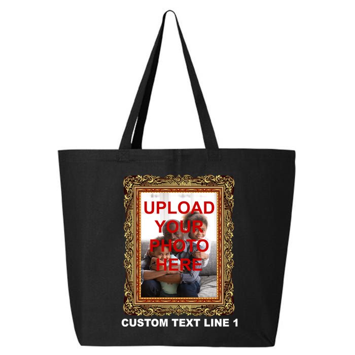 Custom Picture Frame Personalized Text And Photo 25L Jumbo Tote