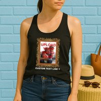 Custom Picture Frame Personalized Text And Photo Womens Tank Top