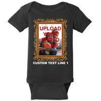 Custom Picture Frame Personalized Text And Photo Baby Bodysuit