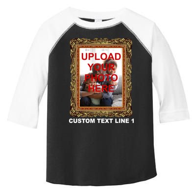 Custom Picture Frame Personalized Text And Photo Toddler Fine Jersey T-Shirt