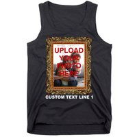 Custom Picture Frame Personalized Text And Photo Tank Top