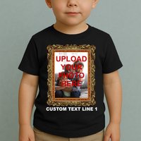 Custom Picture Frame Personalized Text And Photo Toddler T-Shirt