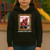 Custom Picture Frame Personalized Text And Photo Kids Hoodie