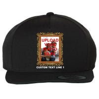 Custom Picture Frame Personalized Text And Photo Wool Snapback Cap