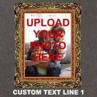 Custom Picture Frame Personalized Text And Photo Cotton Canvas Backpack