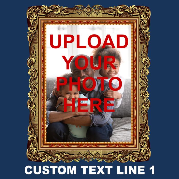 Custom Picture Frame Personalized Text And Photo Infant Baby Jersey Bodysuit