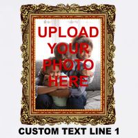Custom Picture Frame Personalized Text And Photo Garment-Dyed Sweatshirt