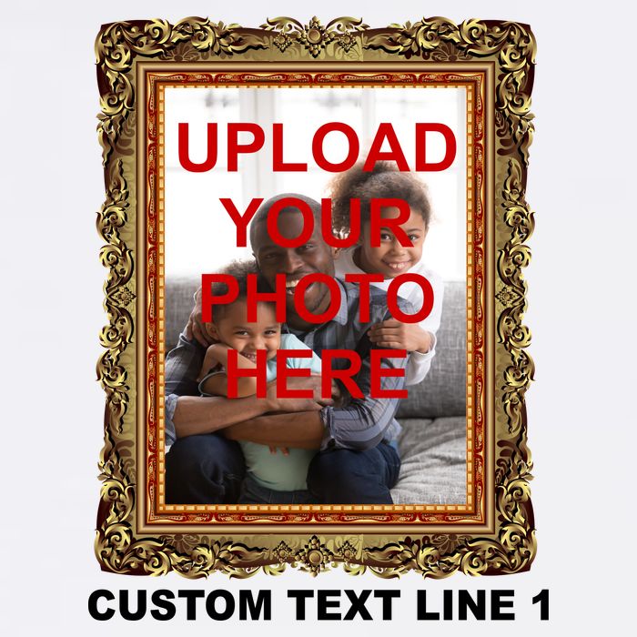 Custom Picture Frame Personalized Text And Photo Garment-Dyed Sweatshirt