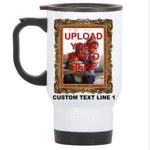 Custom Picture Frame Personalized Text And Photo Stainless Steel Travel Mug