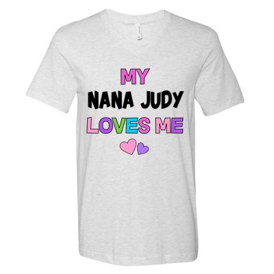 Custom Text You Are Loved Personalized Girly Design V-Neck T-Shirt
