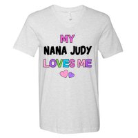 Custom Text You Are Loved Personalized Girly Design V-Neck T-Shirt